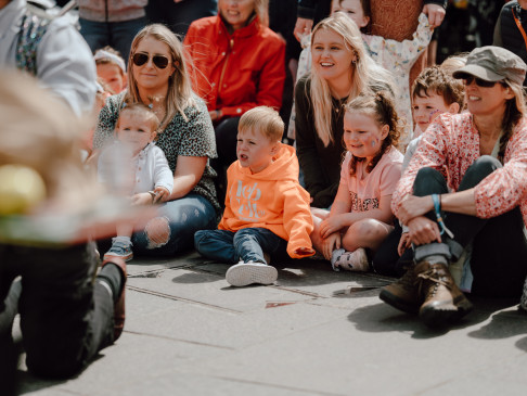 Street show in the town centre